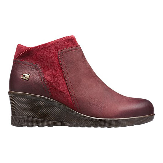 New Arrivals Keen Women's Wedge Zip Red Dahlia