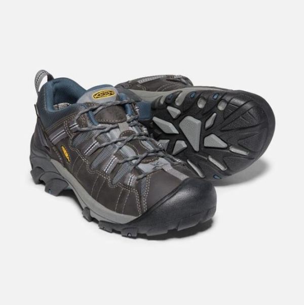 Keen Outlet Men's Targhee II Waterproof-Gargoyle/Midnight Navy