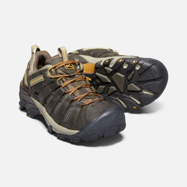 Keen Outlet Men's Voyageur-Black Olive/Inca Gold