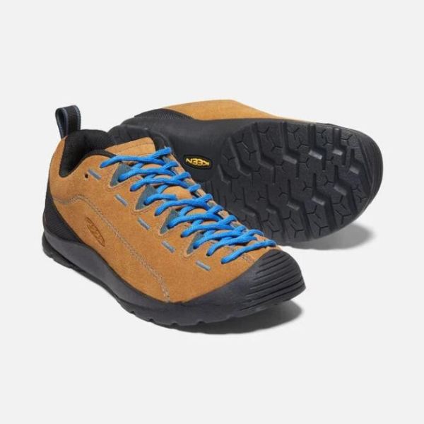 Keen Outlet Women's Jasper Suede Sneakers-CATHAY SPICE/ORION BLUE - Click Image to Close