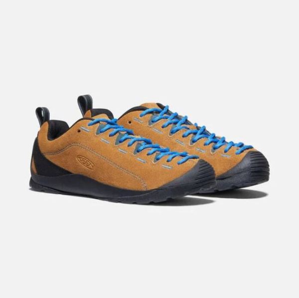 Keen Outlet Women's Jasper Suede Sneakers-CATHAY SPICE/ORION BLUE - Click Image to Close