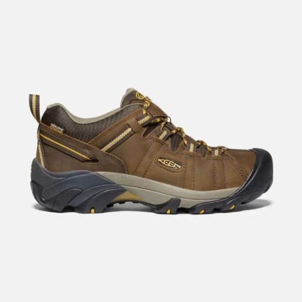 Keen Outlet Men's Targhee II Waterproof-Cascade Brown/Golden Yellow