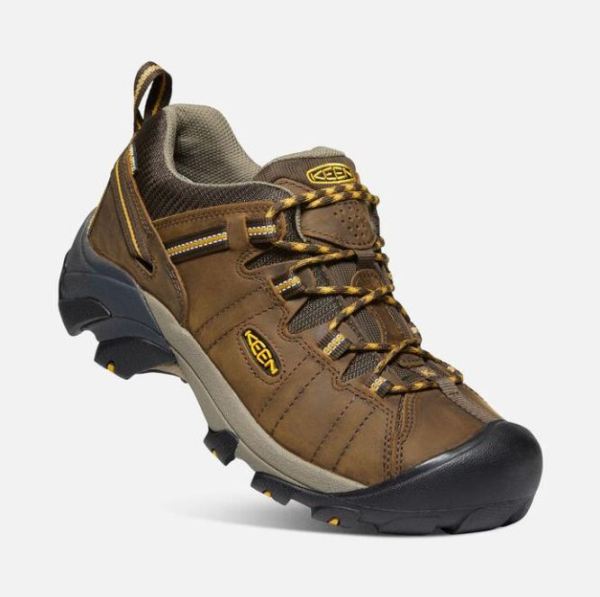 Keen Outlet Men's Targhee II Waterproof-Cascade Brown/Golden Yellow