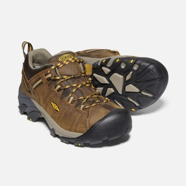 Keen Outlet Men's Targhee II Waterproof-Cascade Brown/Golden Yellow - Click Image to Close