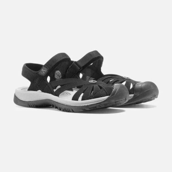 Keen Outlet Women's Rose Sandal-BLACK/NEUTRAL GRAY - Click Image to Close