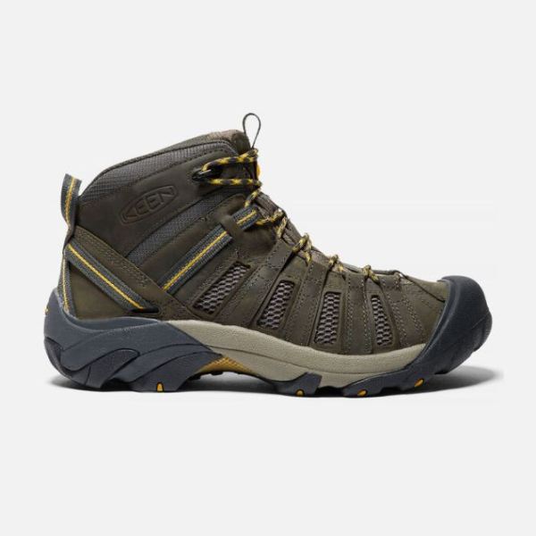 Keen Outlet Men's Voyageur Mid-Raven/Tawny Olive