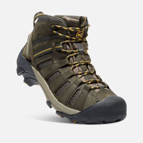 Keen Outlet Men's Voyageur Mid-Raven/Tawny Olive - Click Image to Close