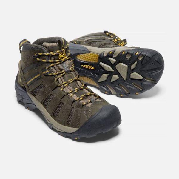 Keen Outlet Men's Voyageur Mid-Raven/Tawny Olive - Click Image to Close