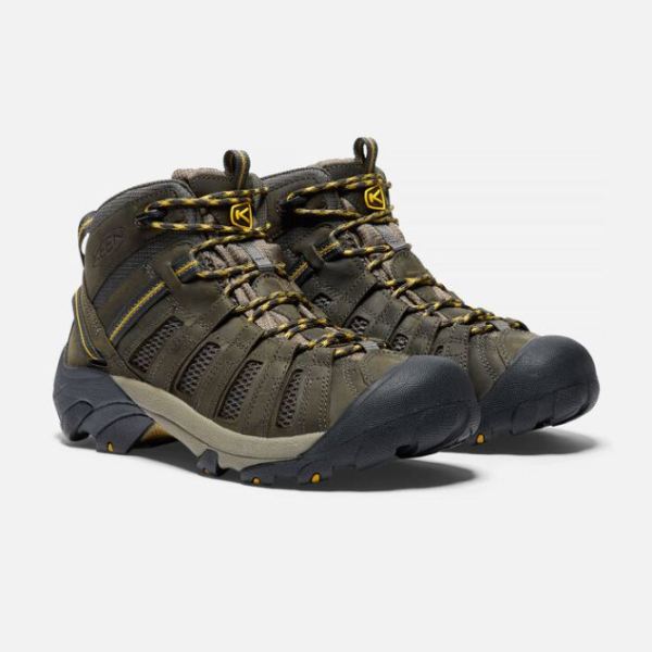 Keen Outlet Men's Voyageur Mid-Raven/Tawny Olive - Click Image to Close