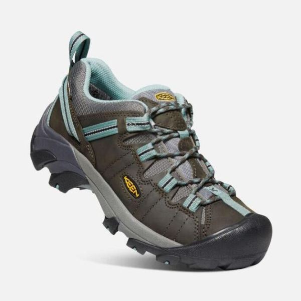 Keen Outlet Women's Targhee II Waterproof-Black Olive/Mineral Blue - Click Image to Close