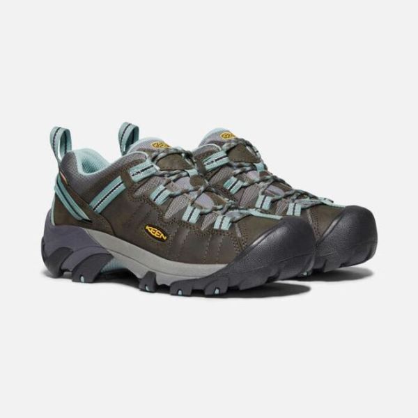 Keen Outlet Women's Targhee II Waterproof-Black Olive/Mineral Blue - Click Image to Close