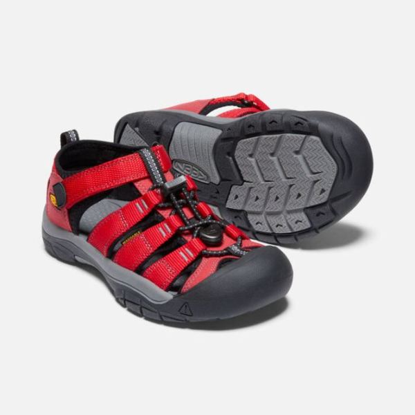 Keen Outlet Big Kids' Newport H2-Ribbon Red/Gargoyle