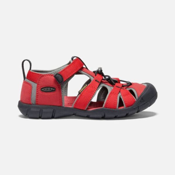 Keen Outlet Big Kids' Seacamp II CNX-RACING RED/GARGOYLE - Click Image to Close