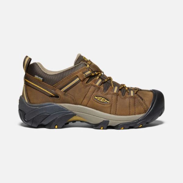 Keen Outlet Men's Targhee II Waterproof Wide-Cascade Brown/Golden Yellow