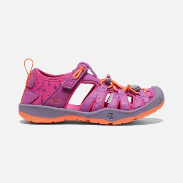 Keen Outlet Little Kids' Moxie Sandal-Purple Wine/Nasturtium