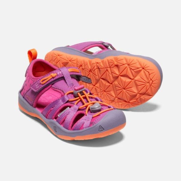 Keen Outlet Little Kids' Moxie Sandal-Purple Wine/Nasturtium