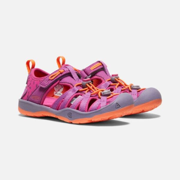 Keen Outlet Little Kids' Moxie Sandal-Purple Wine/Nasturtium