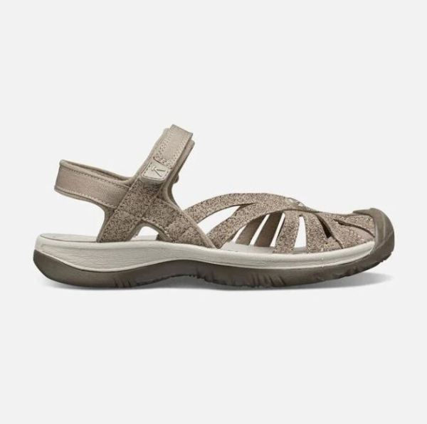 Keen Outlet Women's Rose Sandal-BRINDLE/SHITAKE - Click Image to Close