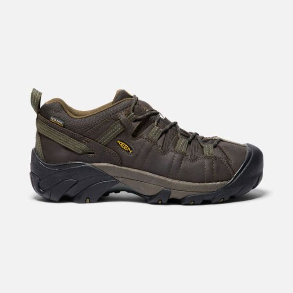 Keen Outlet Men's Targhee II Waterproof-Canteen/Dark Olive - Click Image to Close