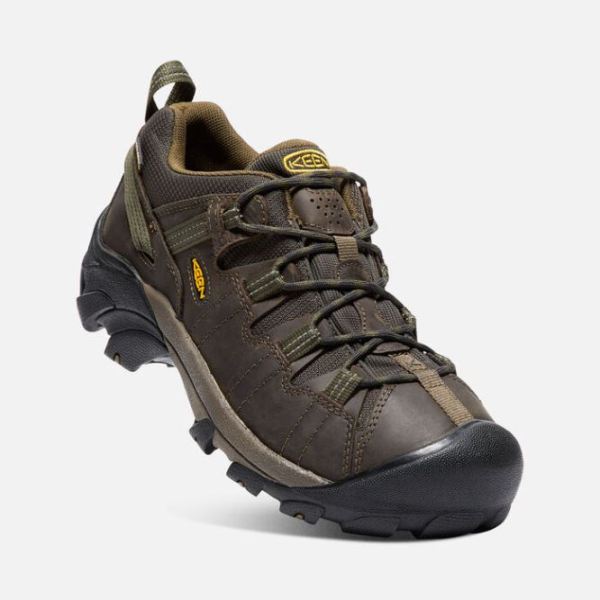 Keen Outlet Men's Targhee II Waterproof-Canteen/Dark Olive