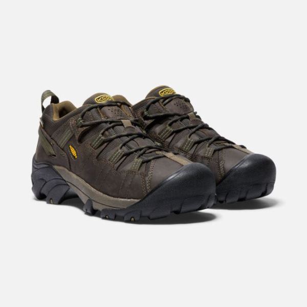 Keen Outlet Men's Targhee II Waterproof-Canteen/Dark Olive