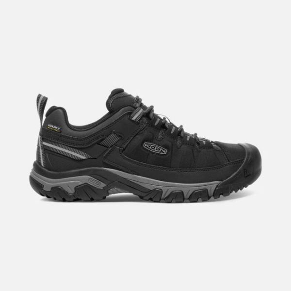 Keen Outlet Men's Targhee EXP Waterproof-Black/Steel Grey