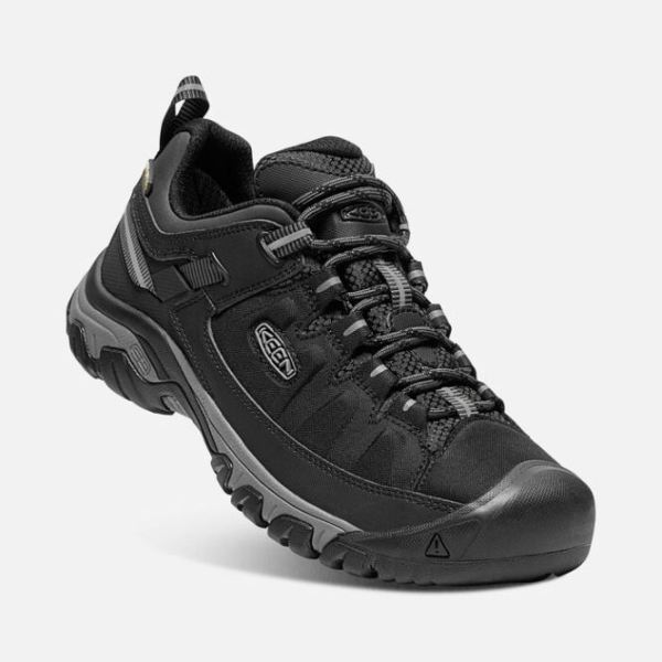 Keen Outlet Men's Targhee EXP Waterproof-Black/Steel Grey