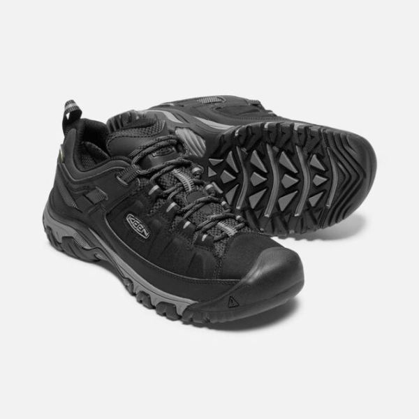 Keen Outlet Men's Targhee EXP Waterproof-Black/Steel Grey