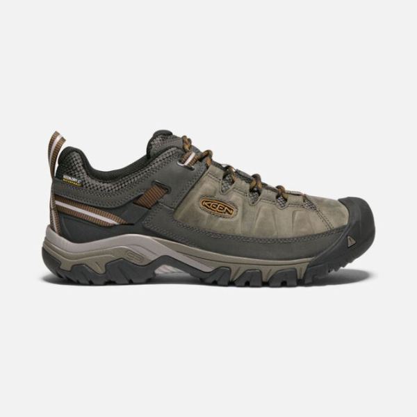 Keen Outlet Men's Targhee III Waterproof-BLACK OLIVE/GOLDEN BROWN - Click Image to Close