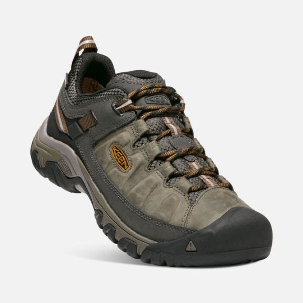 Keen Outlet Men's Targhee III Waterproof-BLACK OLIVE/GOLDEN BROWN - Click Image to Close