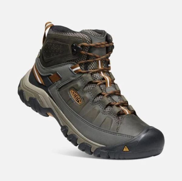 Keen Outlet Men's Targhee III Waterproof Mid-BLACK OLIVE - Click Image to Close