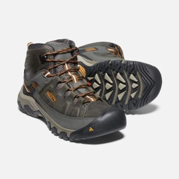 Keen Outlet Men's Targhee III Waterproof Mid-BLACK OLIVE - Click Image to Close
