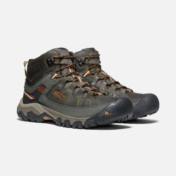 Keen Outlet Men's Targhee III Waterproof Mid-BLACK OLIVE