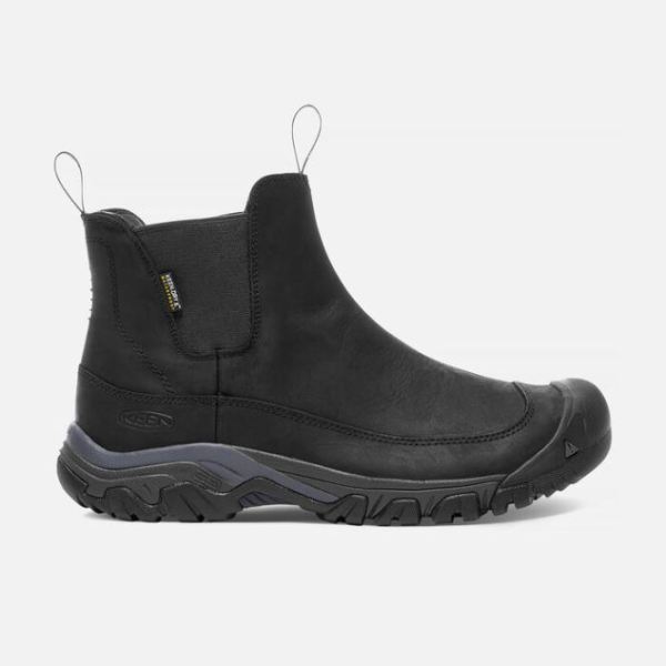 Keen Outlet Men's Anchorage III Waterproof Boot-Black/Raven - Click Image to Close