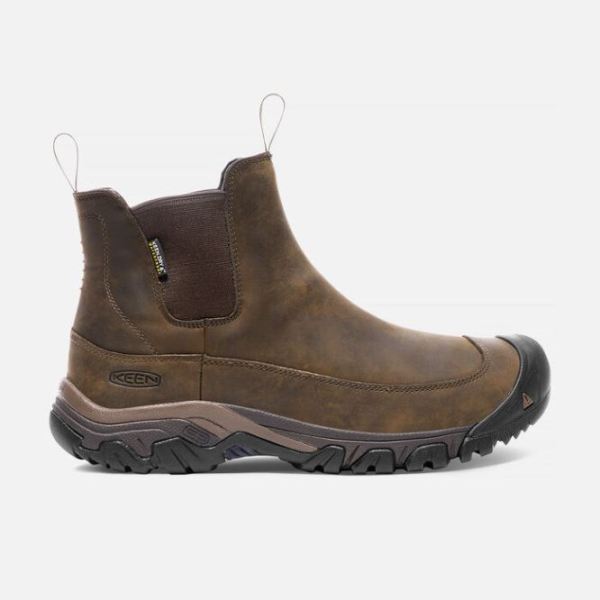 Keen Outlet Men's Anchorage III Waterproof Boot-Dark Earth/Mulch