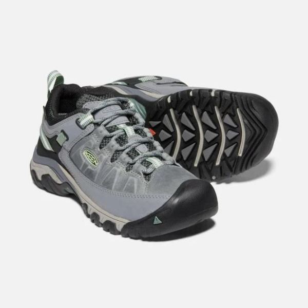 Keen Outlet Women's Targhee III Waterproof-BLEACHER/DUCK GREEN - Click Image to Close