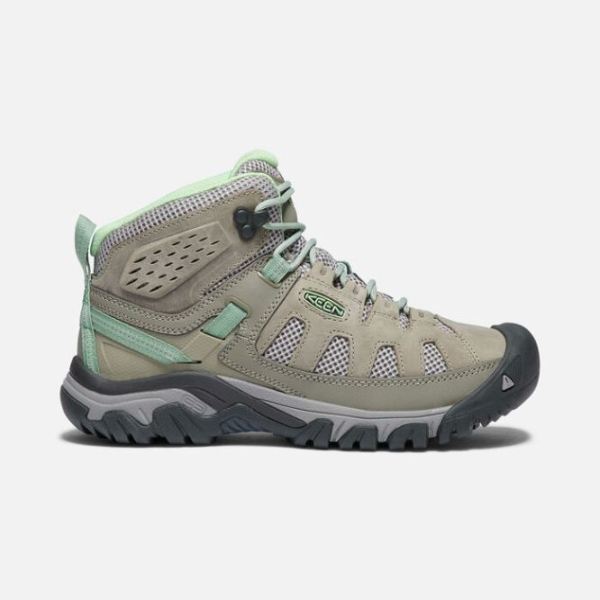 Keen Outlet Women's Targhee Vent Mid-FUMO/QUIET GREEN