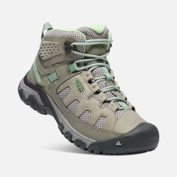 Keen Outlet Women's Targhee Vent Mid-FUMO/QUIET GREEN