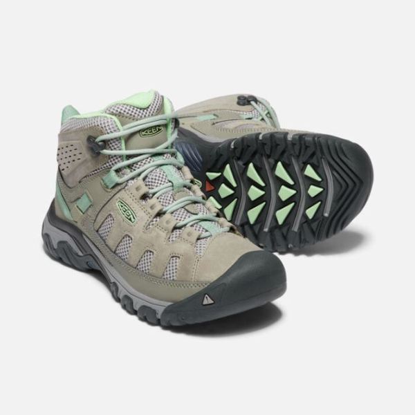 Keen Outlet Women's Targhee Vent Mid-FUMO/QUIET GREEN - Click Image to Close