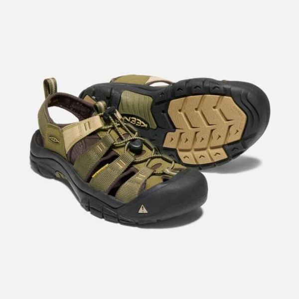 Keen Outlet Men's Newport Hydro-DARK OLIVE/ANTIQUE BRONZE - Click Image to Close