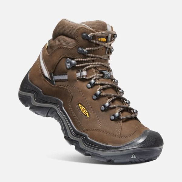 Keen Outlet Men's Durand II Waterproof Boot Wide-CASCADE BROWN/GARGOYLE