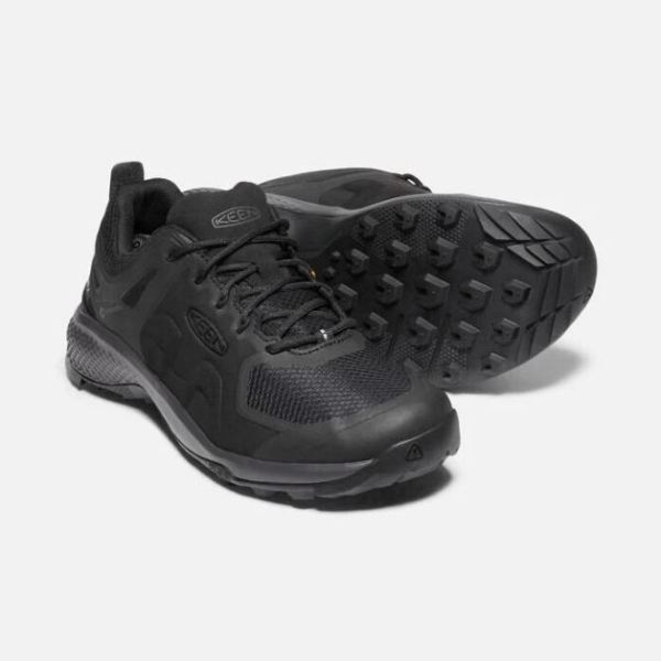 Keen Outlet Men's Explore Waterproof-BLACK/MAGNET - Click Image to Close