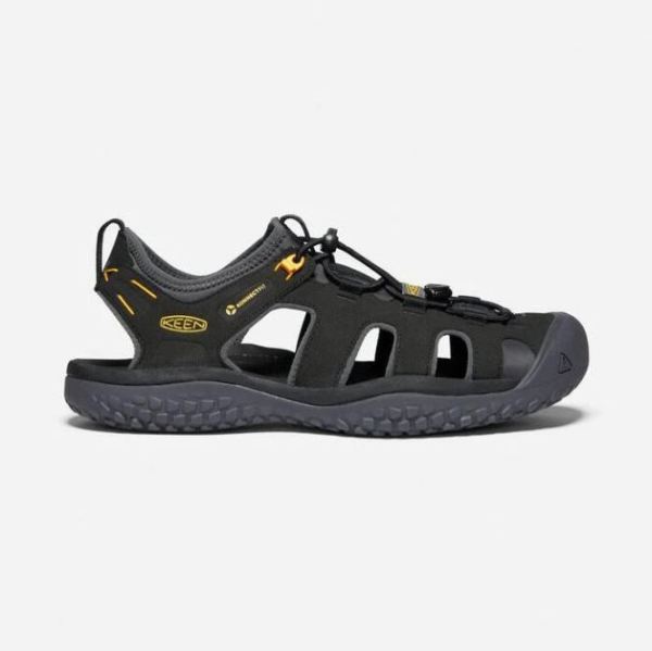 Keen Outlet Men's SOLR Sandal-Black/Gold - Click Image to Close