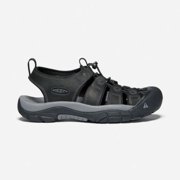 Keen Outlet Men's Newport-Black/Steel Grey - Click Image to Close