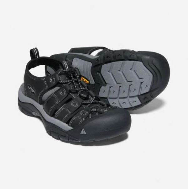 Keen Outlet Men's Newport-Black/Steel Grey