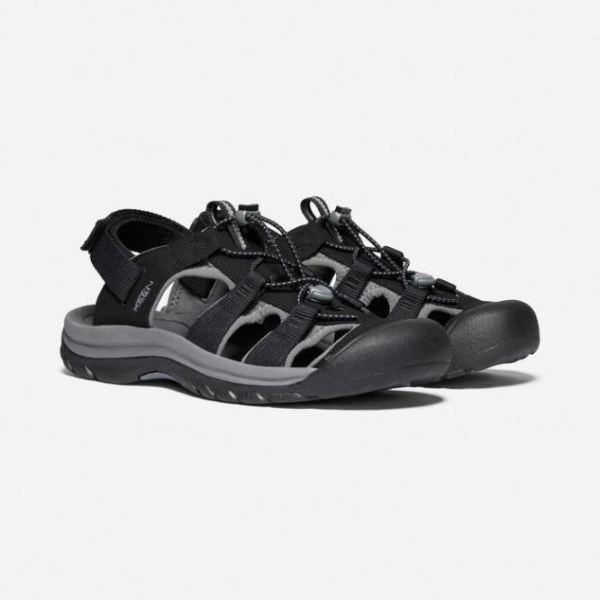 Keen Outlet Men's Rapids H2 Sandal-Black/Steel Grey - Click Image to Close