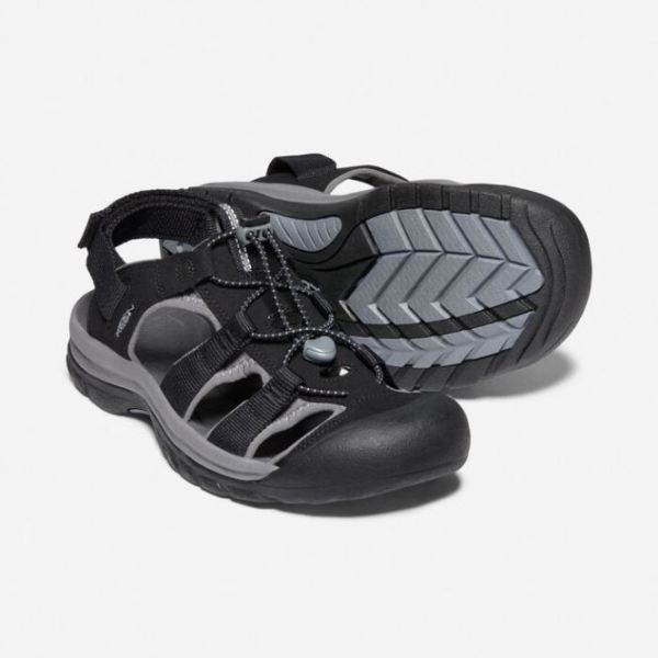 Keen Outlet Men's Rapids H2 Sandal-Black/Steel Grey