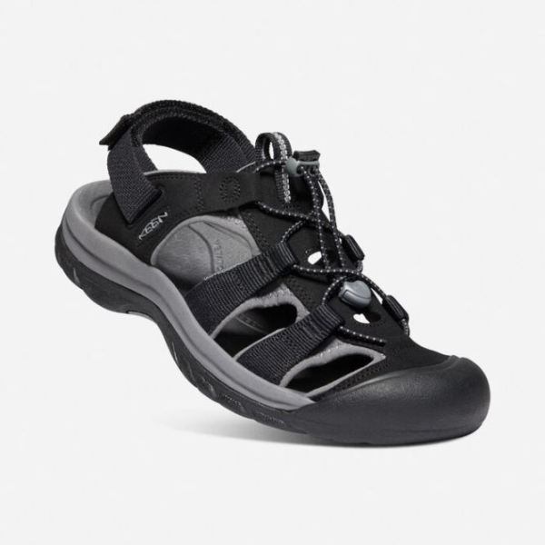 Keen Outlet Men's Rapids H2 Sandal-Black/Steel Grey