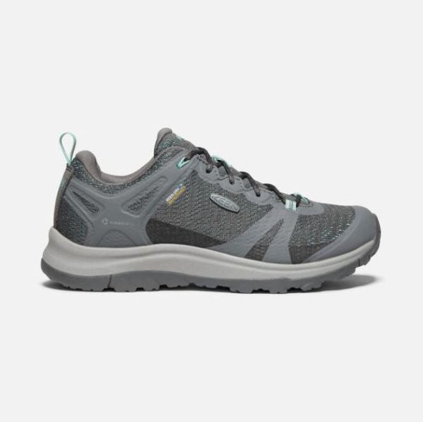 Keen Outlet Women's Terradora II Waterproof Shoe-Steel Grey/Ocean Wave - Click Image to Close