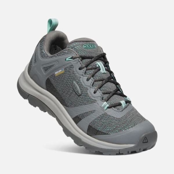 Keen Outlet Women's Terradora II Waterproof Shoe-Steel Grey/Ocean Wave